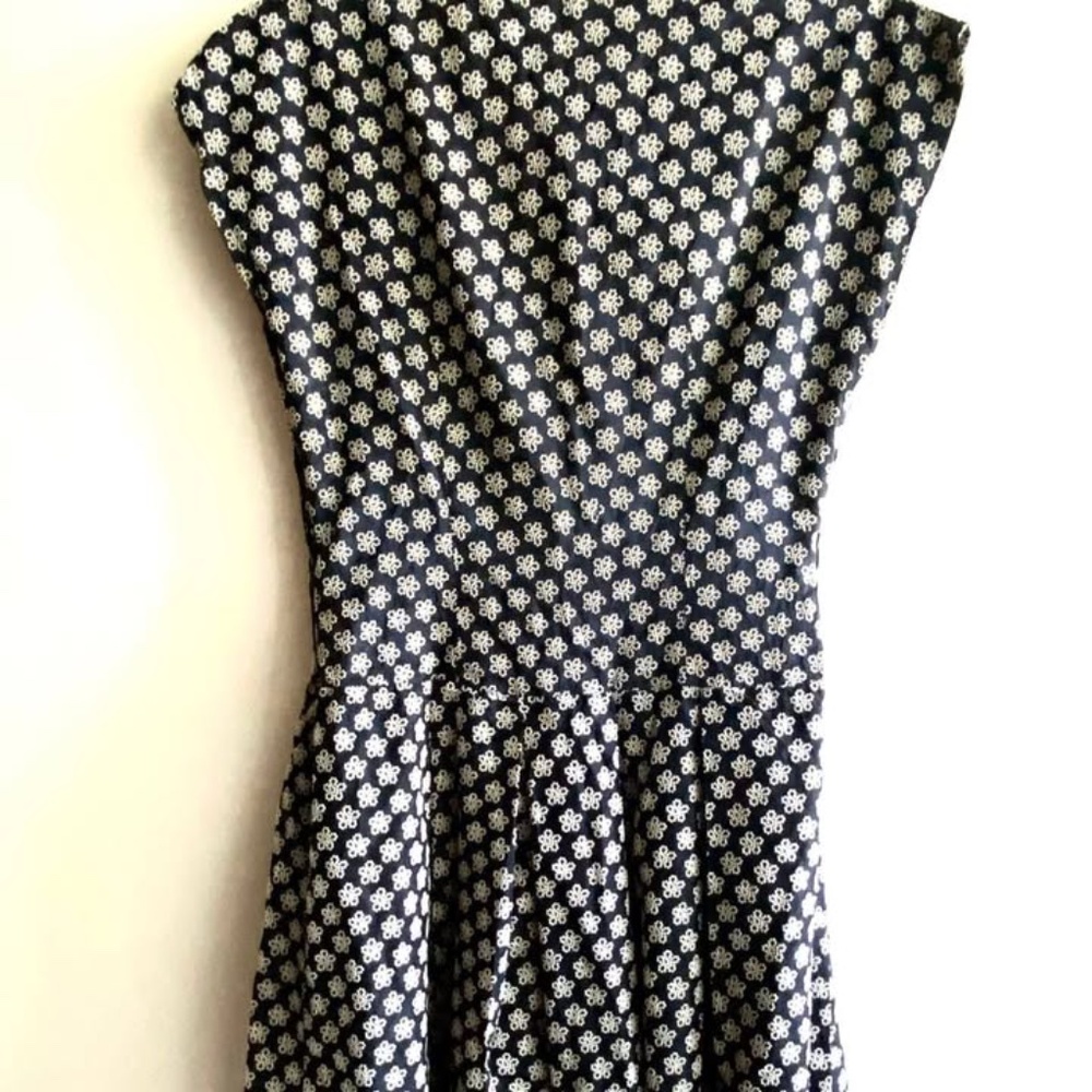 Vintage rhinestone floral print dress.